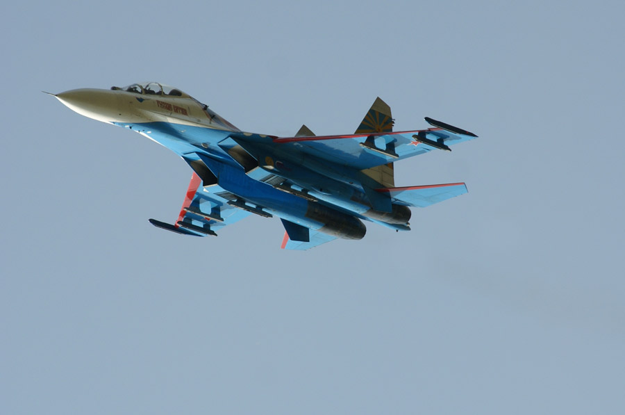 Авиашоу в Ульяновске в день Воздушного флота России - 17 августа 2008 	